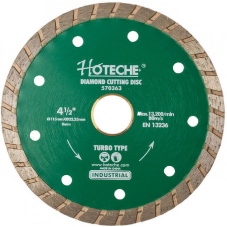 Kotúč diamantový rezný TURBO 115 mm HOTECHE HT570363