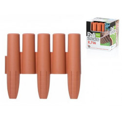 Palisáda záhradná plastová 2,7 m TERAKOTA (IPAL5-R624)