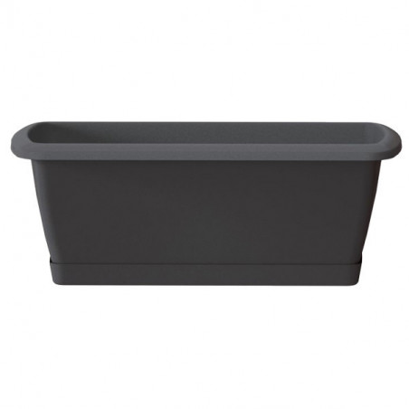 Kvetináč plastový antracitový 39,2 cm RESPANA