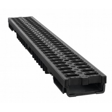 Žľab odvodňovací PP A15 1000x130x55 mm s polypropylénovou mrežou