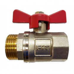 Kohút guľový MF 1/2" plnoprietokový PN 16, motýľ