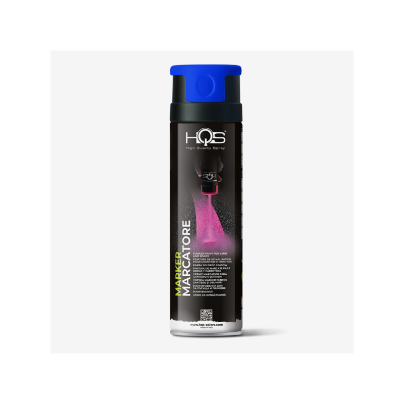 Značkovač v spreji vysokoodolný HQS modrý fluo 500ml