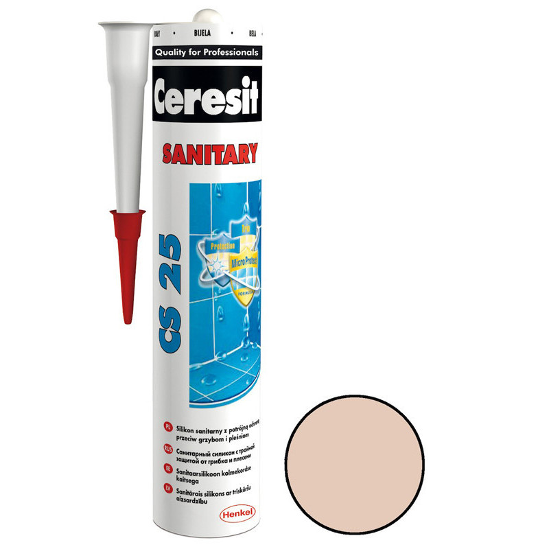 Silikón sanitárny Ceresit CS 25 bahama 280 ml