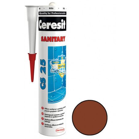 Silikón sanitárny Ceresit CS 25 terra 280 ml