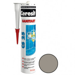Silikón sanitárny Ceresit CS 25 cementovo šedá 280 ml