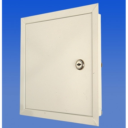 Dvierka revízne 300x300 mm KOVOVÉ so zámkom na kľúč (EI-RLA3030)