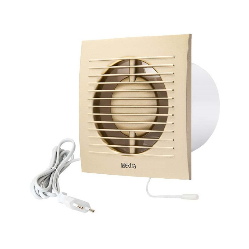 Ventilátor elektrický so spínačom a káblom 100 mm EXTRA ZLATÝ (EI-EE100WPG)