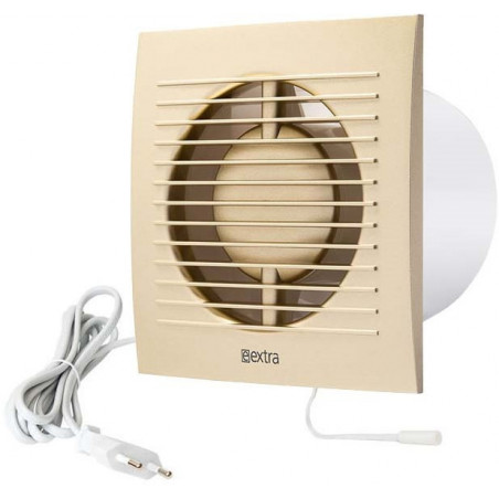 Ventilátor elektrický so spínačom a káblom 100 mm EXTRA ZLATÝ (EI-EE100WPG)