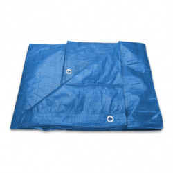 Plachta krycia s okami 3 x 4 m, 70g/m2 PE modrá