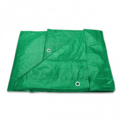 Plachta krycia s okami 3 x 4 m, 100g/m2 PE zelená