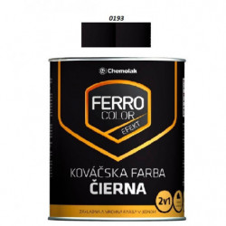 Farba na kov Ferro Color efekt/0193 0,75 L (kováčska čierna)