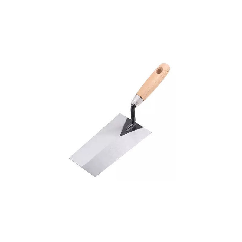 Lyžica murárska oceľová 7"/175 mm drevená rukoväť HOTECHE HT425904 Lyžica murárska oceľová 7"/175 mm drevená rukoväť HOTECHE HT425904