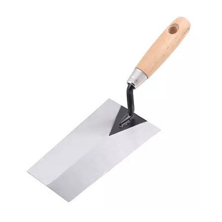 Lyžica murárska oceľová 7"/175 mm drevená rukoväť HOTECHE HT425904