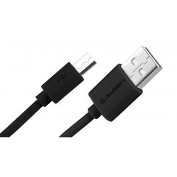 Kábel USB A/microUSB B, 0.9 m, prepojovací ČIERNY (GOGMICUSB100MM12)