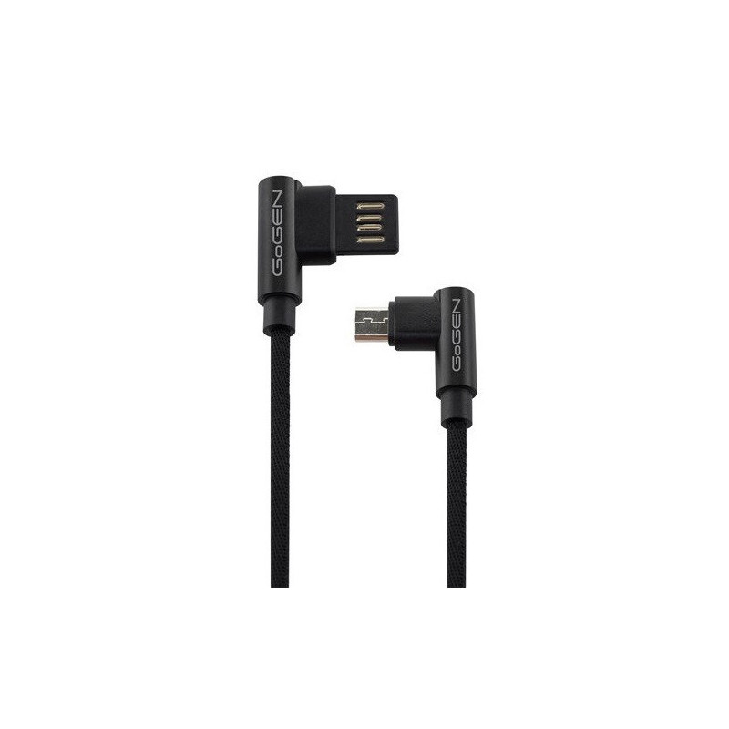 Kábel USB/micro USB, 1 m, obojstranný, opletený, ČIERNY (MICUSB100MM07) Kábel USB/micro USB, 1 m, obojstranný, opletený, ČIERNY (MICUSB100MM07)