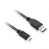 Kábel USB/USB-C, 1 m - čierny (GOGUSBAC100MM02)