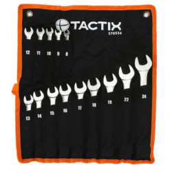 Sada kľúčov očko-vidlica Cr-V (8-24 mm) 14 ks TACTIX (370534)