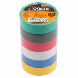 Páska elektroizolačná 6 ks MIX FARIEB 17 mm x 10 m HOTECHE HT438007
