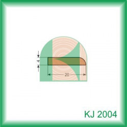 Lišta drevená KJ2004 20x4x2500 mm
