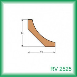 Lišta drevená RV2525 25x25x2500 mm