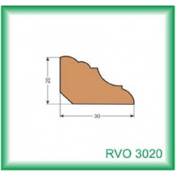 Lišta drevená RVO3020 30x20x2500 mm