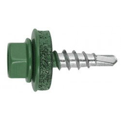 Skrutka do krytiny s vrtáčikom TEX 4,8x35 RAL 6005