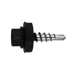 Skrutka do krytiny s vrtáčikom TEX 4,8x55 RAL 9005/9011